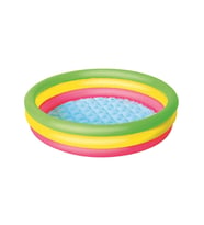 3 Halka Renkli Yuvarlak Havuz 102X25CM (Çok Renkli)