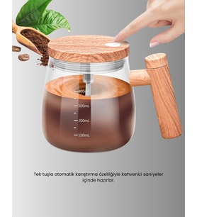 Ip6 Su Geçirmez Şarjlı Kupa – 3D Karıştırma, Sabit Sıcaklık, 400 Ml