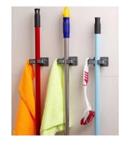 2 Adet Çok Amaçlı Mop Fırça Askı Aparatı Banyo Düzenleyici
