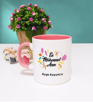 Anneler Günü Hediyesi Anneye Hediye - 3 - Kupa Bardak Pembe