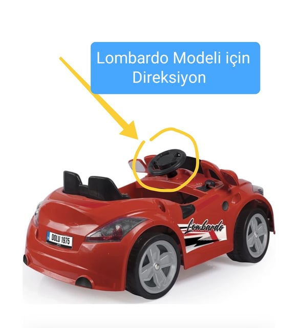 DOLU MARKA AKÜLÜ 8096 LOMBARDO AKÜLÜ ARABA İÇİN DİREKSİYON