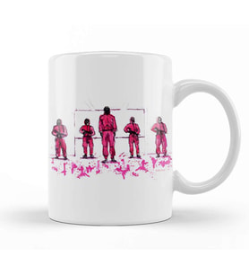 Squid Game Pink Soldiers 01 Kupa Bardak Porselen