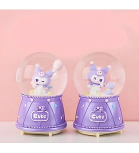 Kuromi Işıklı Müzikli Kar Küresi Orta Boy Alk3118