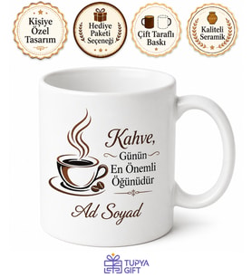 Coffee The Most Important Meal Of The Day Baskılı Kahve Günün En Önemli Öğünüdür Kupa Bardak Hediye