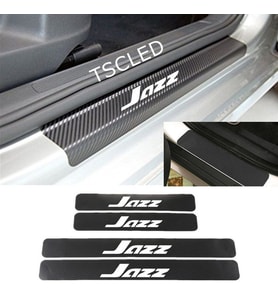 Jazz Karbon Kapı Eşiği Koruma Sticker (4 Adet)