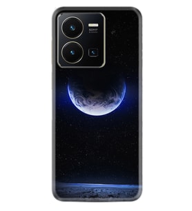 Vivo Y22 Kılıf Resimli Desenli Silikon Platinium Series Midnight Moon 1802