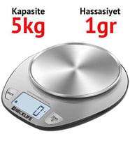 Necklife EK 4352H Dijital Mutfak Terazisi
