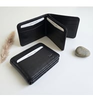 %100 Hakiki Deri Çift Yönlü Kağıt Para Bölmeli Mıknatıs Kapamalı Trend Model Erkek Cüzdan 10 cm en / yükseklik 8 cm