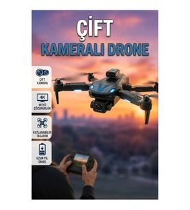Çift Kameralı Katlanabilir Drone – Uzaktan Kumandalı Taşınabilir Hava Aracı