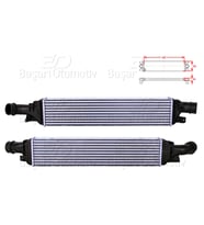 Audi Q3 2.0 TDI 2011 Sonrası Turbo Radyatörü Intercooler 665X142X64