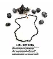 KARLI OBSİDYEN KOLYE M187