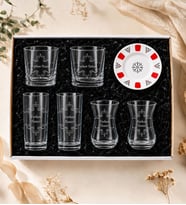 Kişiye Özel Rakı,Viski,Çay Bardağı Ve Altlık