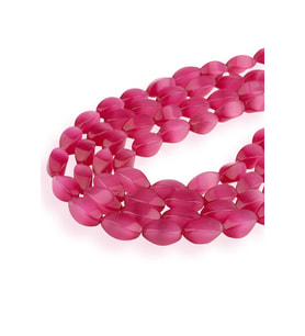 7X10 MM Pembe Kedi Gözü Taşı Dizi