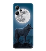 Xiaomi Poco X5 5g Kılıf Resimli Desenli Silikon Platinium Series Moon Wolf 1820