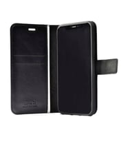 Xiaomi Mi 13T Kılıf Standlı Kapkalı Cüzdan Kopçalı Kar Deluxe (Siyah)