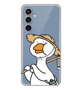 Samsung Galaxy S23 FE Uyumlu Ördek Desenli Şeffaf Telefon Kılıfı