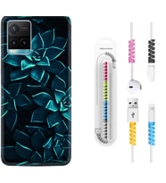 Vivo Y11S Y21S Y20 Y20S Y70 Kılıf Kablo Koruma Spiral Silikon Mistik Çiçekler 1650