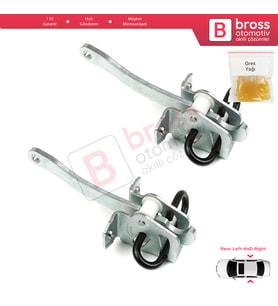 BMW 7 E38 Sedan 1994-2001 51228171672 İçin 2 EA Arka Sağ ve Sol Kapı Gergi Yayı