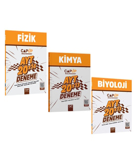 Çap Yayınları AYT Fizik Kimya ve Biyoloji Deneme Seti 3 Kitap