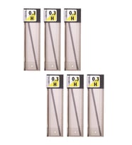 0.3 Kalem Ucu H 60 mm 6 Paket 0,3 Min Kalem Uç Teknik Kalem Yedeği Mono Tombow H 60 mm 6 Paket (Siyah)