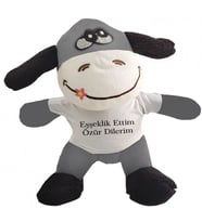 Oyuncak Peluş Eşeklik Ettim Tişörtlü Eşek