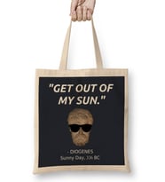 Funny Diogenes Quote Philosophy Student History Teacher Gift Alexander Sun Bez Çanta Uzun Saplı
