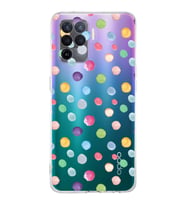 PrintiFy Oppo A94  ile Uyumlu 1mm Slim Fit Water Color 6 Baskılı Şeffaf  Kılıf