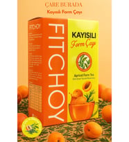 Fitchoy - Kayısılı Form Çay 90 gr x 45 Adet (Biberiye ve Yeşil Çay İlaveli)