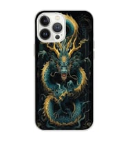 Iphone 12 PRO Uyumlu Ejderha Tasarımlı Şeffaf Telefon Kılıfı