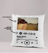 Kişiye Özel Spotify Barkodlu Hediyelik Yastık