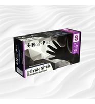 Has-pet Nitril Siyah Pudrasız Eldiven S