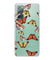 PrintiFy Samsung Galaxy S20 FE ile Uyumlu 1mm Slim Fit Water Color 2 Baskılı Şeffaf  Kılıf