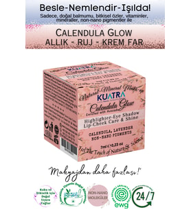 Kuatra Calendula Glow Doğal İçerikli Nemlendirici - Antioksidan Işıltı Veren Balm 7ml