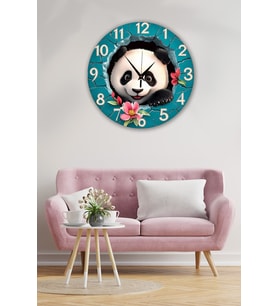 bilge Tasarım Çocuk Odası Duvar Saati 30 x 30 CM (Çok Renkli)