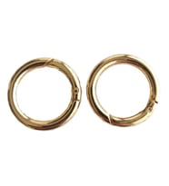 Angel Çanta Aksesuar İkili 2.5 Cm Light Gold Renk Yaylı Halka Örgü Çanta İçin