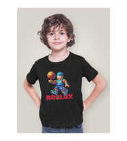 Roblox Basketbol Tasarım Baskılı Unisex Oyun Çocuk Tişört (3-12 Yaş)
