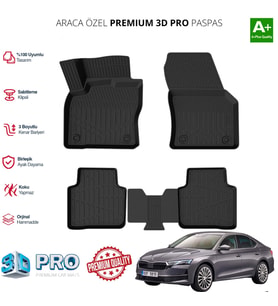 SKODA OCTAVİA E TECH ARACA ÖZEL 3D PASPAS 2023 2024 2025 2026