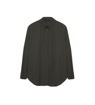Quzu Oversize Haki Kadın Gömlek 11478