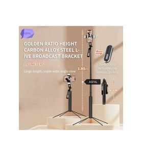 Çift Işıklı Çantalı 185 Cm Alüminyum Tripod, Gopro ve Kamera Uyumu