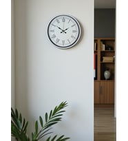 River World Duvar Saati Roman Rakamlı Beyaz 36 cm