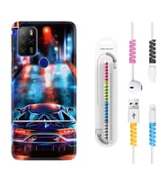 Omix X300 X500 X400 X600 X700 Kılıf Kablo Koruma Spiral Silikon Neon Cars 1724