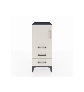 Hyperion Komodin 2 Raflı 3 Çekmeceli Tek Kapaklı 44x44x106 Antrasit-Aytaşı