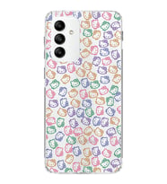 Samsung Galaxy M23  Kapak Hello Kitty Tasarımlı Şeffaf  Kılıf
