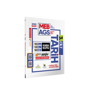 2025 MEB-AGS TARİHİN Kara Kutusu 3.Cilt ÖSYM Çıkmış Soru Bankası Konu Özetli PDF/Video Çözüm
