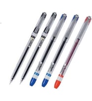 0.5Mm Ince Iğne Uçlu Jel Kalem 5 Adet (2 Siyah 2 Mavi 1 Kırmızı)