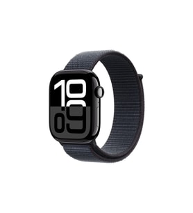Apple Watch Series 10 Gps 42MM Jet Black Aluminium Case With Ink Sport Loop