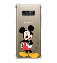 Samsung Galaxy Note8  Köşe Korumalı Antişok Kapak Mickey Mouse Tasarımlı Şeffaf  Kılıf