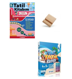 Tudem 4'ten 5'e Tatil Kitabı ve Yanıt Yaz Tatil Kampı + Telefon Standı