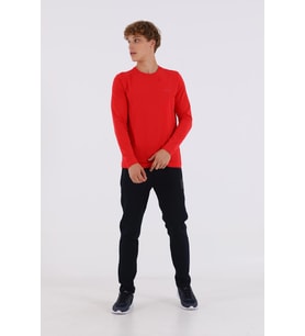 Maraton Regular Erkek Bisiklet Yaka Kırmızı Sweatshirt