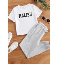 Çocuk Malibu Alt - Üst Eşofman Takımı (Beyaz)